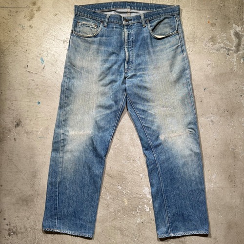 ~70's LEVI'S リーバイス 505 デニム Big E 刻印5 平行ステッチ 42TALON サイド脇割り 不均等V 実寸W38 USA製 希少 ヴィンテージ BA-2521 RM2940H