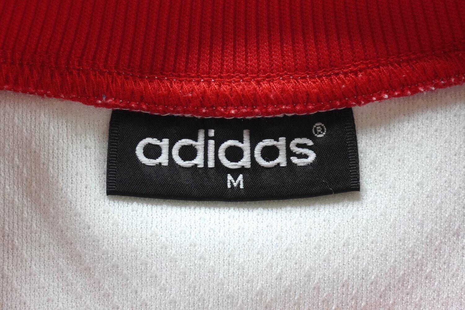 1980's〜90's [adidas] トレフォイルロゴ メッシュTシャツ ホワイト