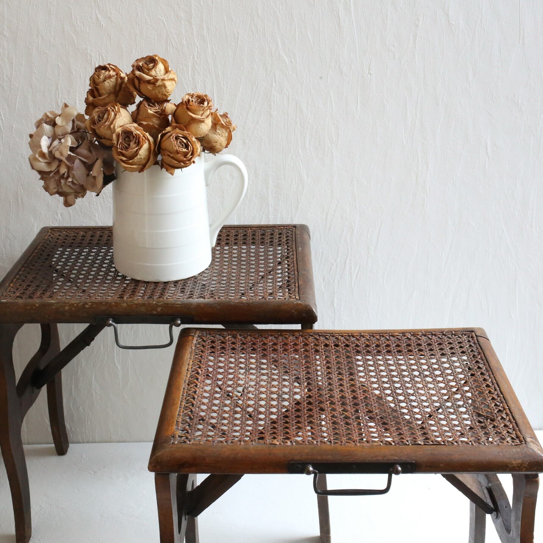 フランス アンティーク フォールディングスツール 折り畳み椅子 飾り台