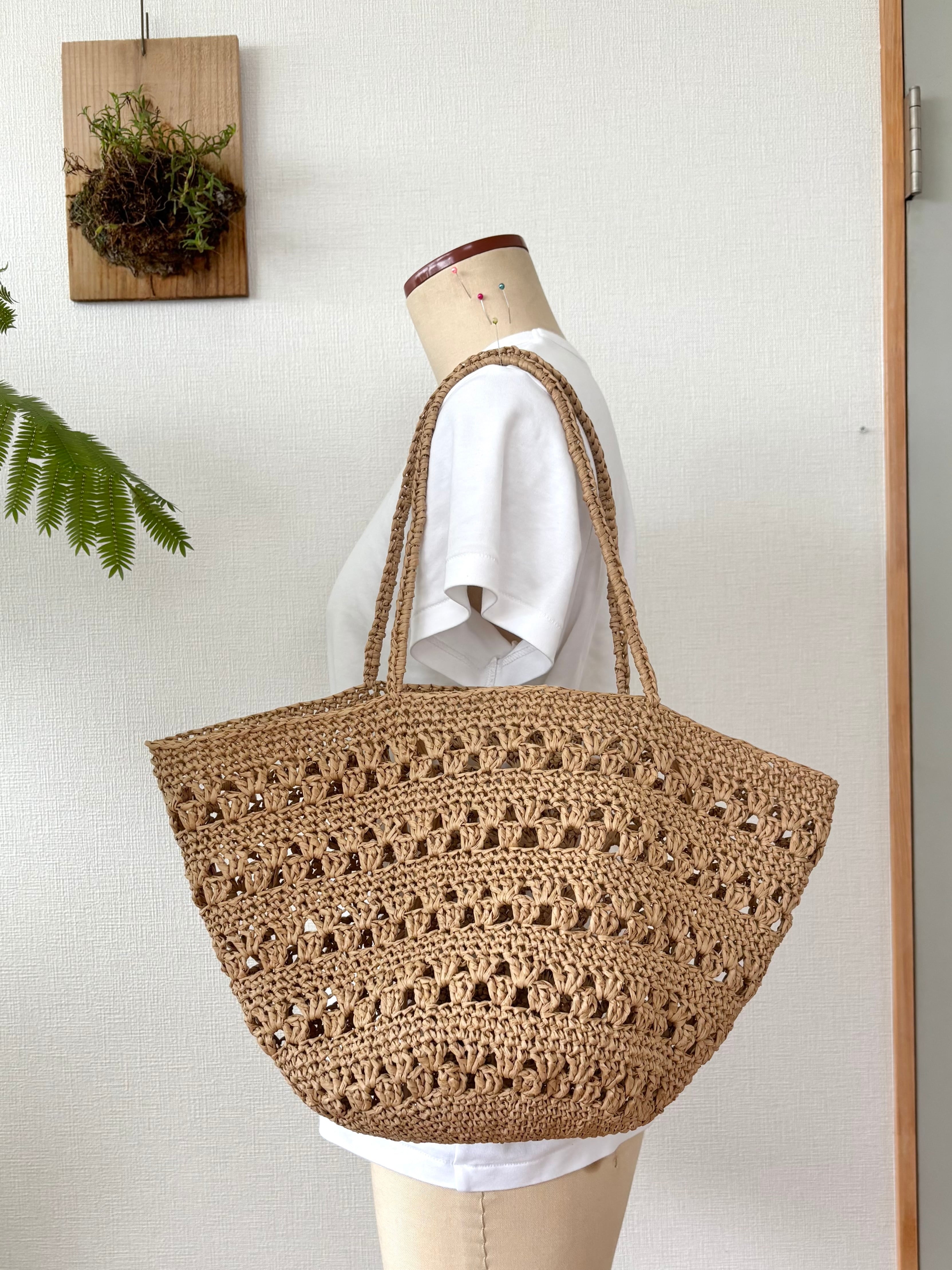 ストローのカゴバッグ（Aタイプ・Bタイプ）｜大瀧理保子 さん
