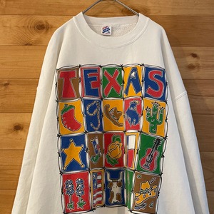 【JERZEES】90s USA製 スウェット トレーナー プリント XL ビッグサイズ アメリカ古着