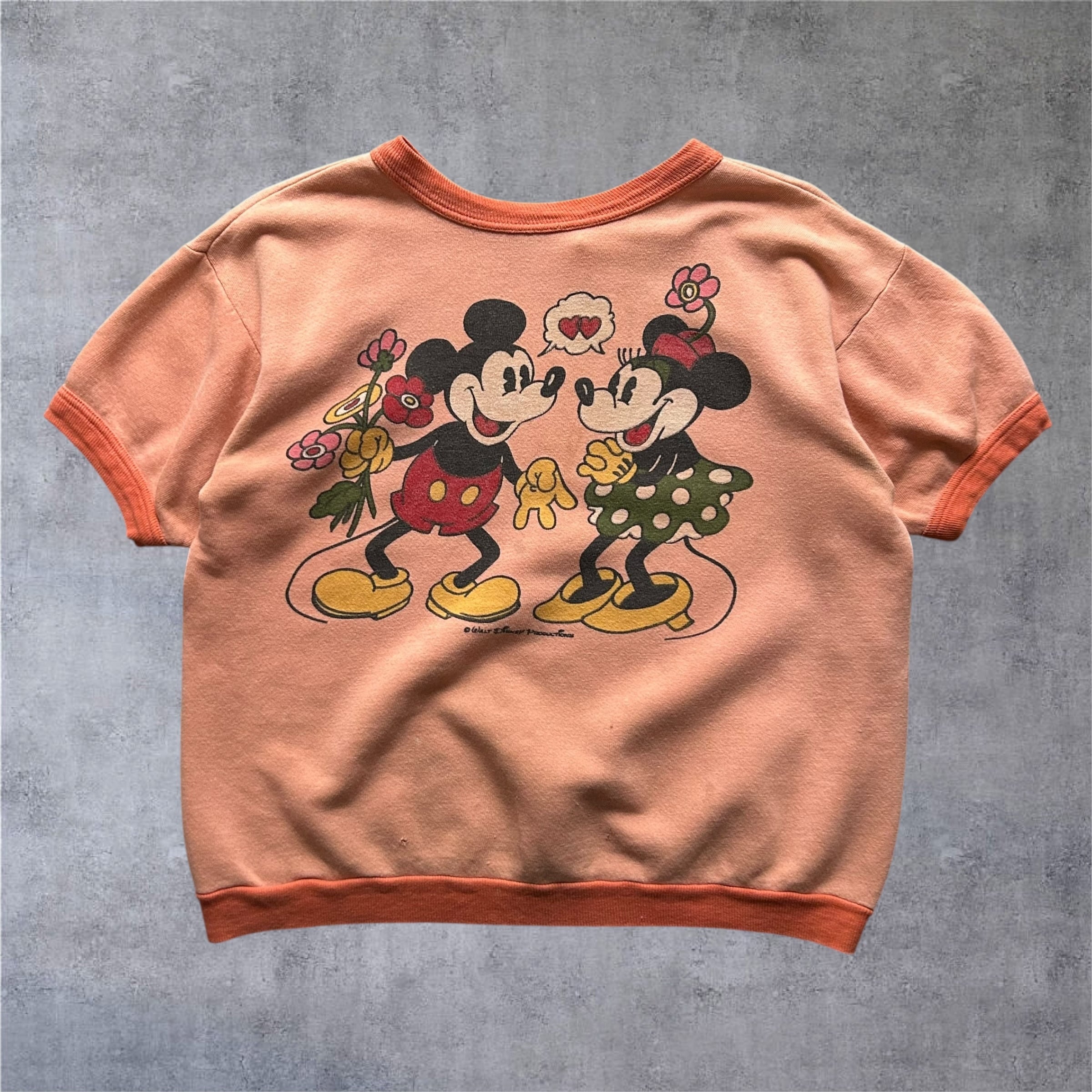 〜1970s Mickey Mouse & Minnie Mouse S/S Sweat【高円寺店】