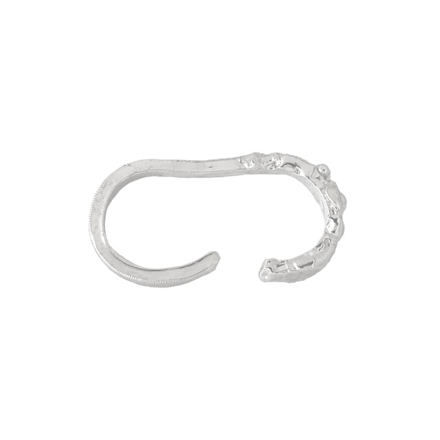 [R033] silver 925 two finger ring