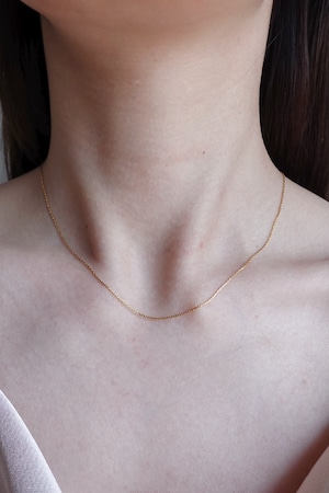 [24KGP] 0.6mm ex fine necklace