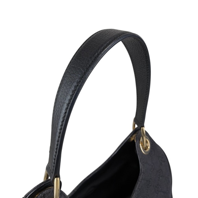 GUCCI グッチ GG ショルダーバッグ ブラック キャンバス レザー ワンショルダー vintage ヴィンテージ オールド 2wjvts