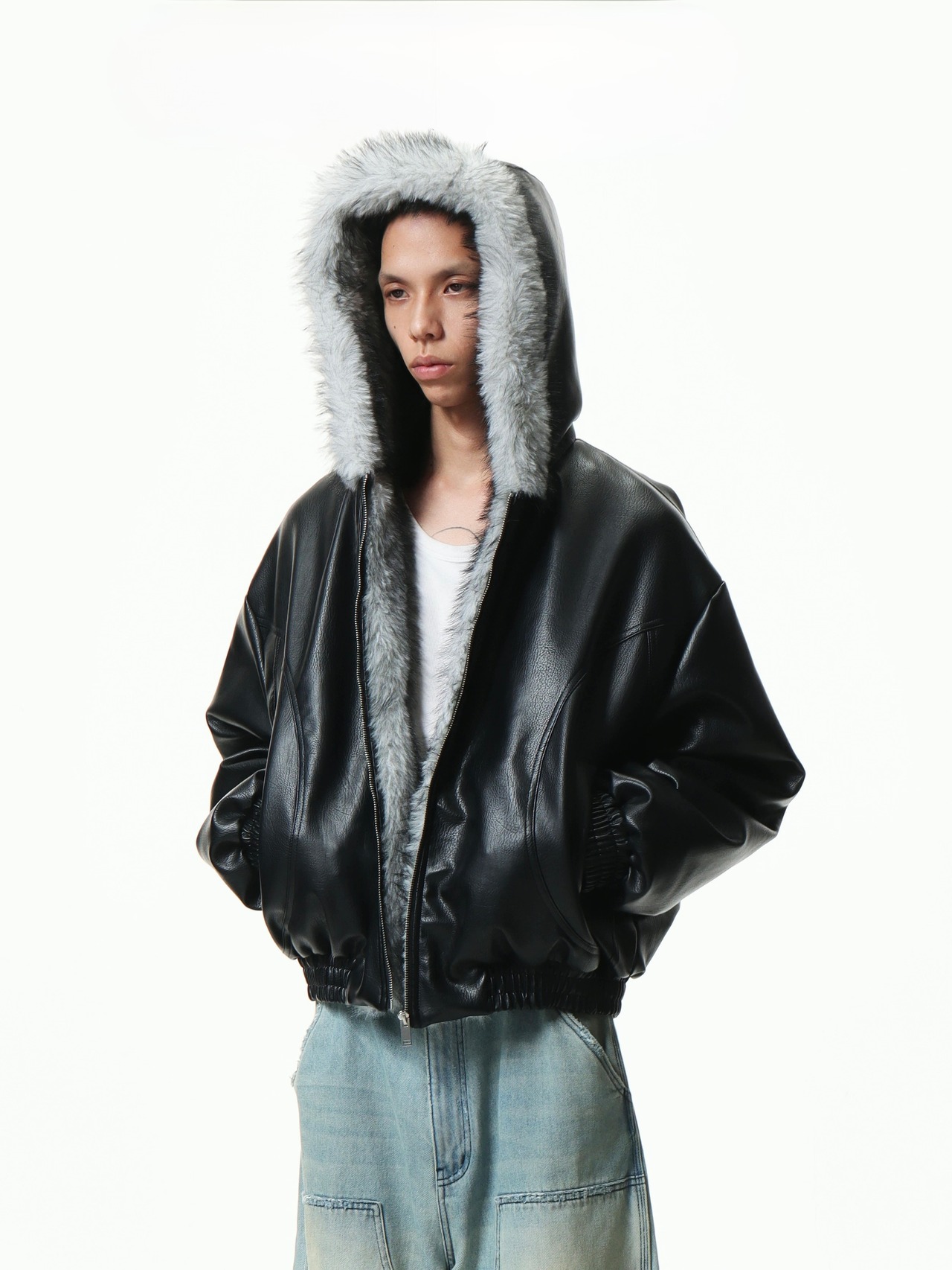 BOOGOOVOGUE Short PU Fur Jacket