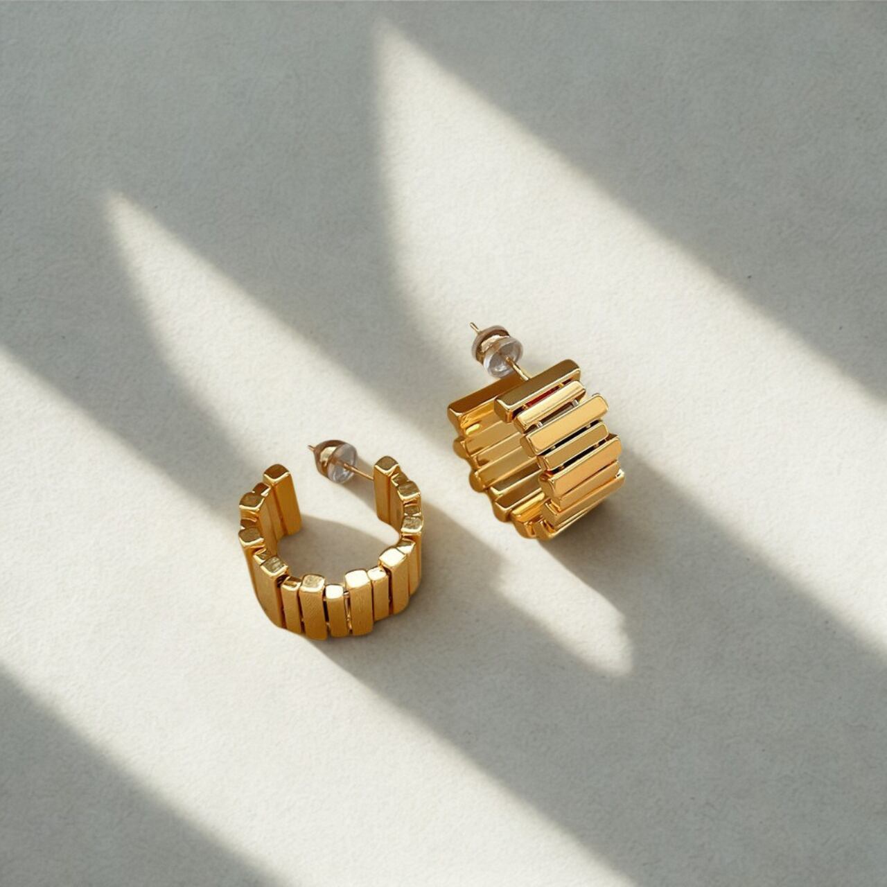 バーデザイン フープピアス N00486