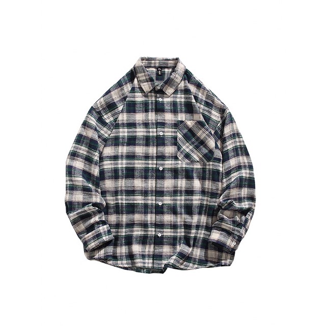 ★VINTAGE COLORBLOCK PLAID SHIRT A0760