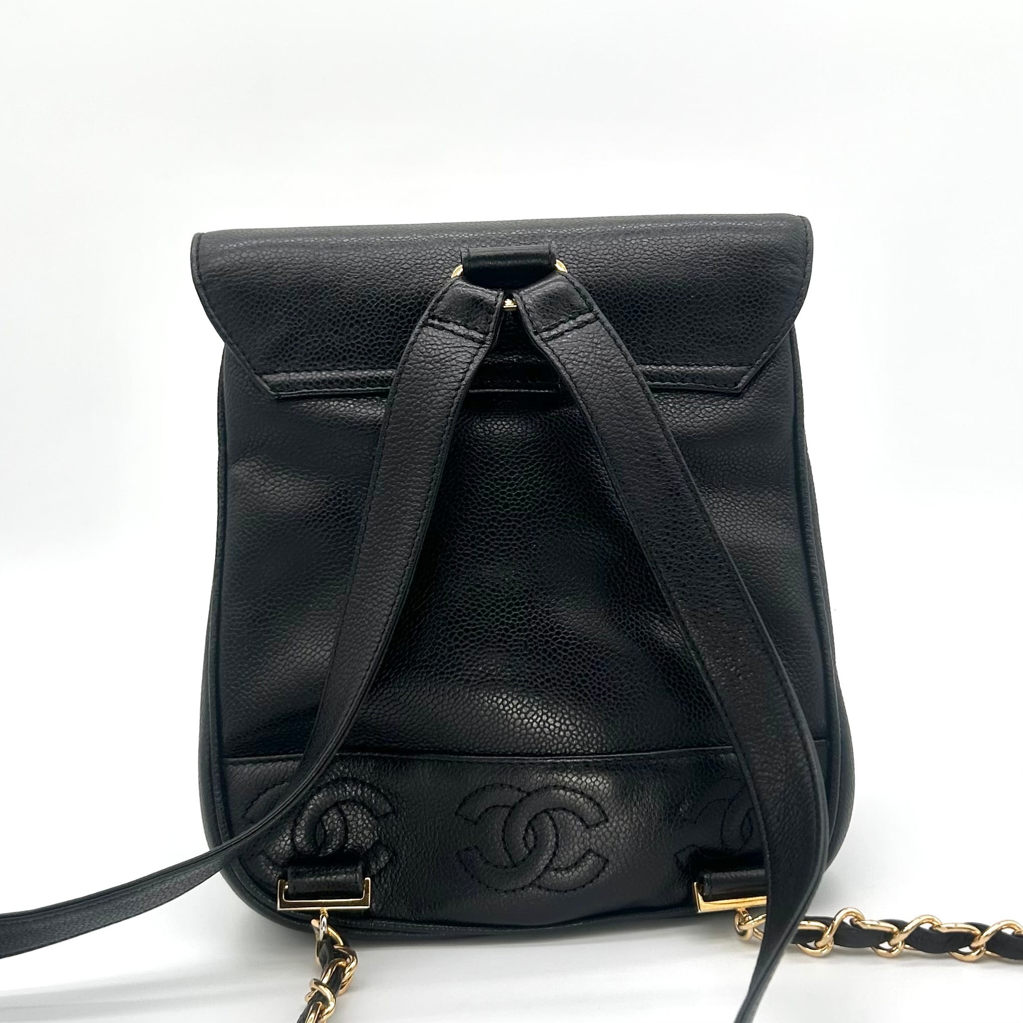 【CHANEL】トリプルココマーク バックパック キャビアスキン CHANEL シャネル トリプルココマーク バックパック キャビア