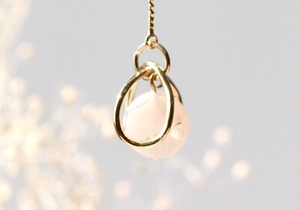 一粒の揺れるイヤーカフ - ピンクダイヤ -(ec103_0677)