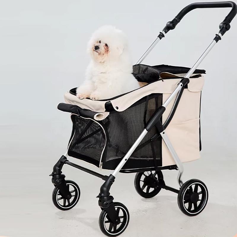 小型犬用ベビーカー 軽量で折りたたみ可能なペット用ベビーカー。犬、猫、小型犬から中型犬