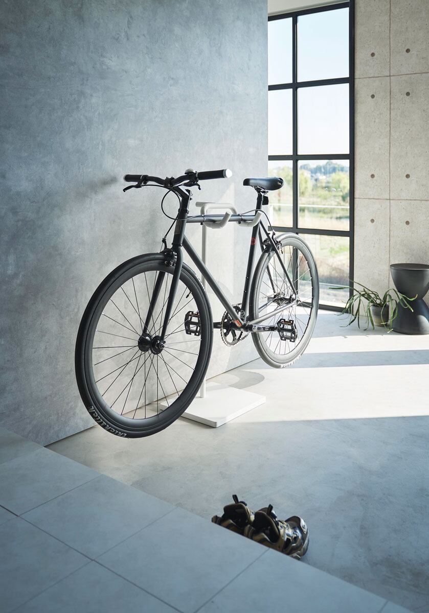 サイクルスタンド 山崎実業 tower タワー 自転車スタンド ホワイト | CDF
