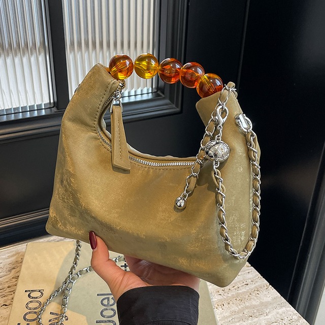 全4色/Clear handle ennui leather bag　B807