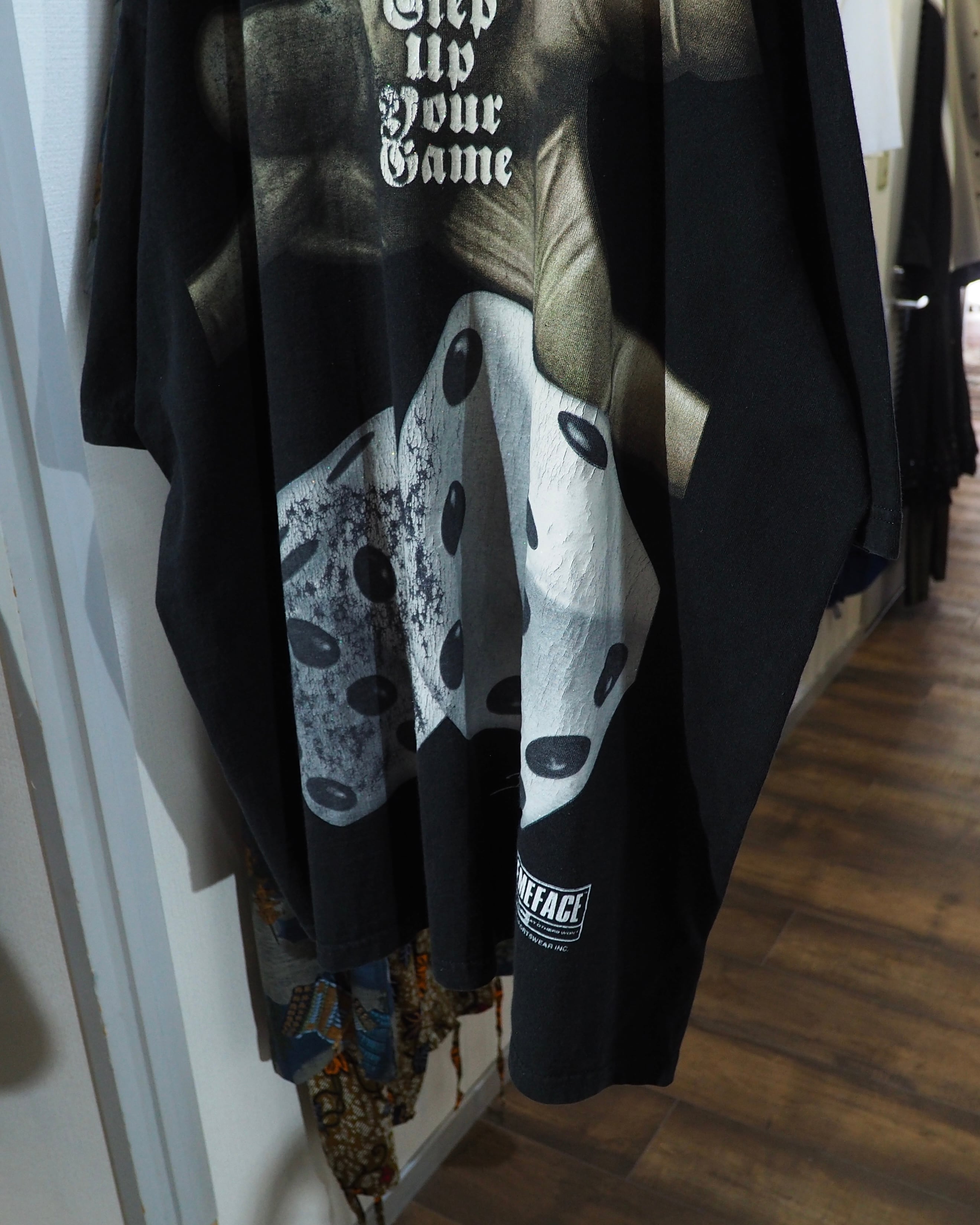 ” Craps - Hand throwing the Dice ” Graphic printed Over silhouette Tee