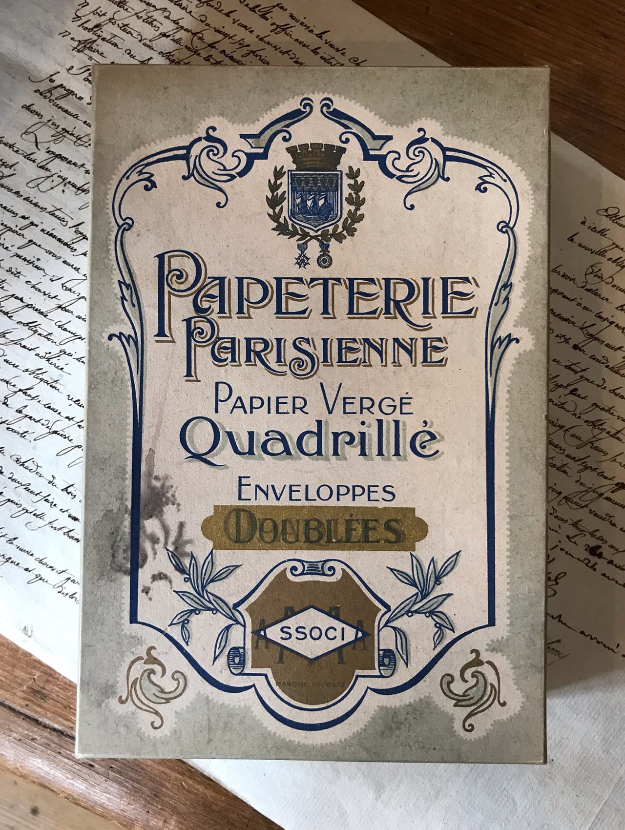 フランスの紙箱 PAPETERIE | Brocante de La Cocotte （フランス