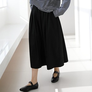 Gather waist A-line midi skirt ◇4colors 1936