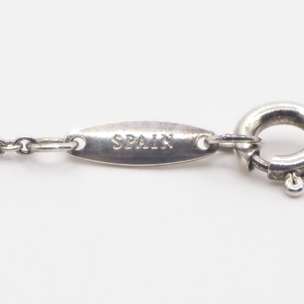 TIFFANY&Co. バイザヤード ネックレス 925 Tiffany&Co. カラー バイザヤード ネックレス アクアマリン シルバー