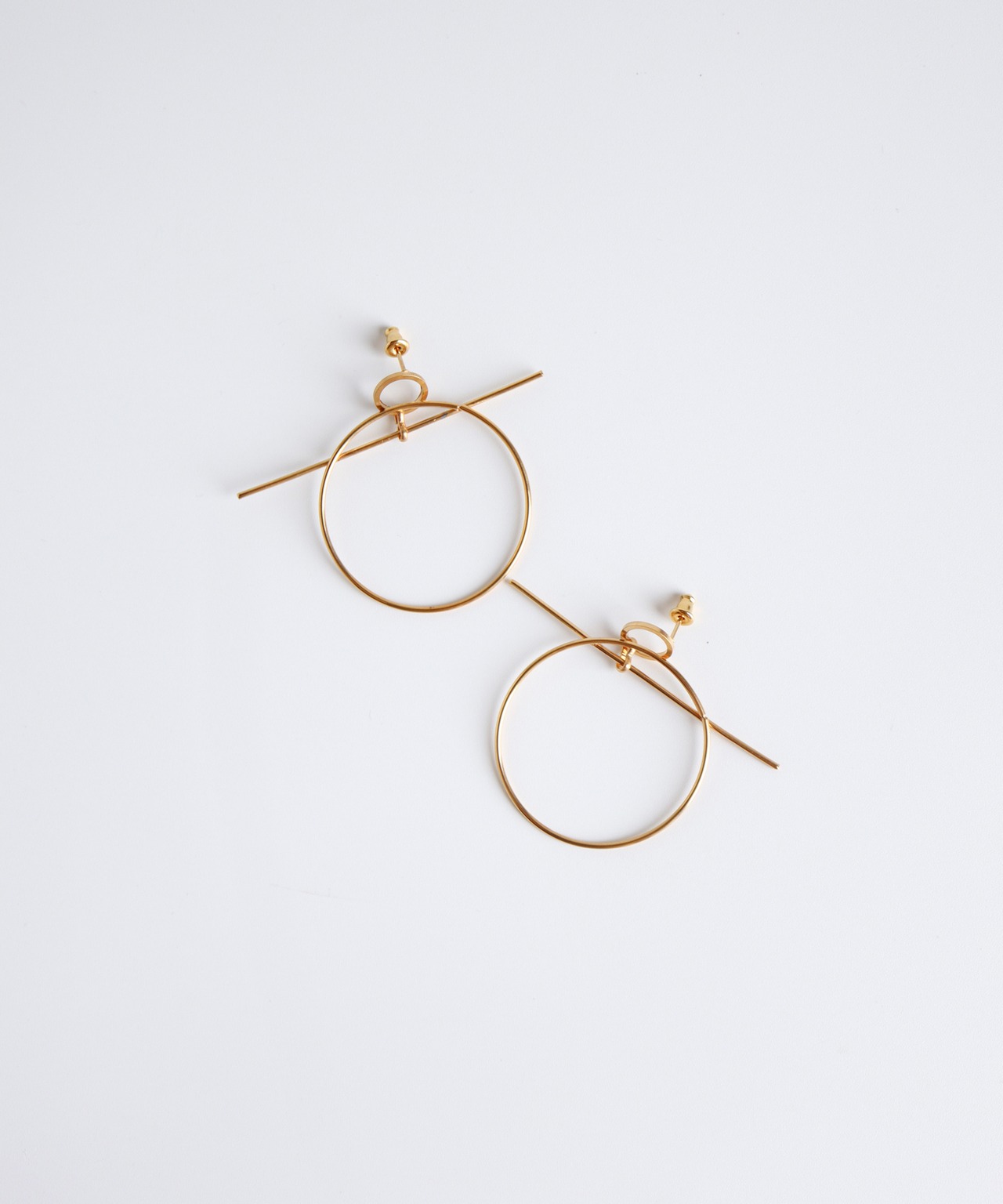 フープデザインピアス/018051