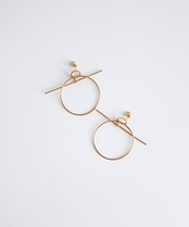 フープデザインピアス/018051