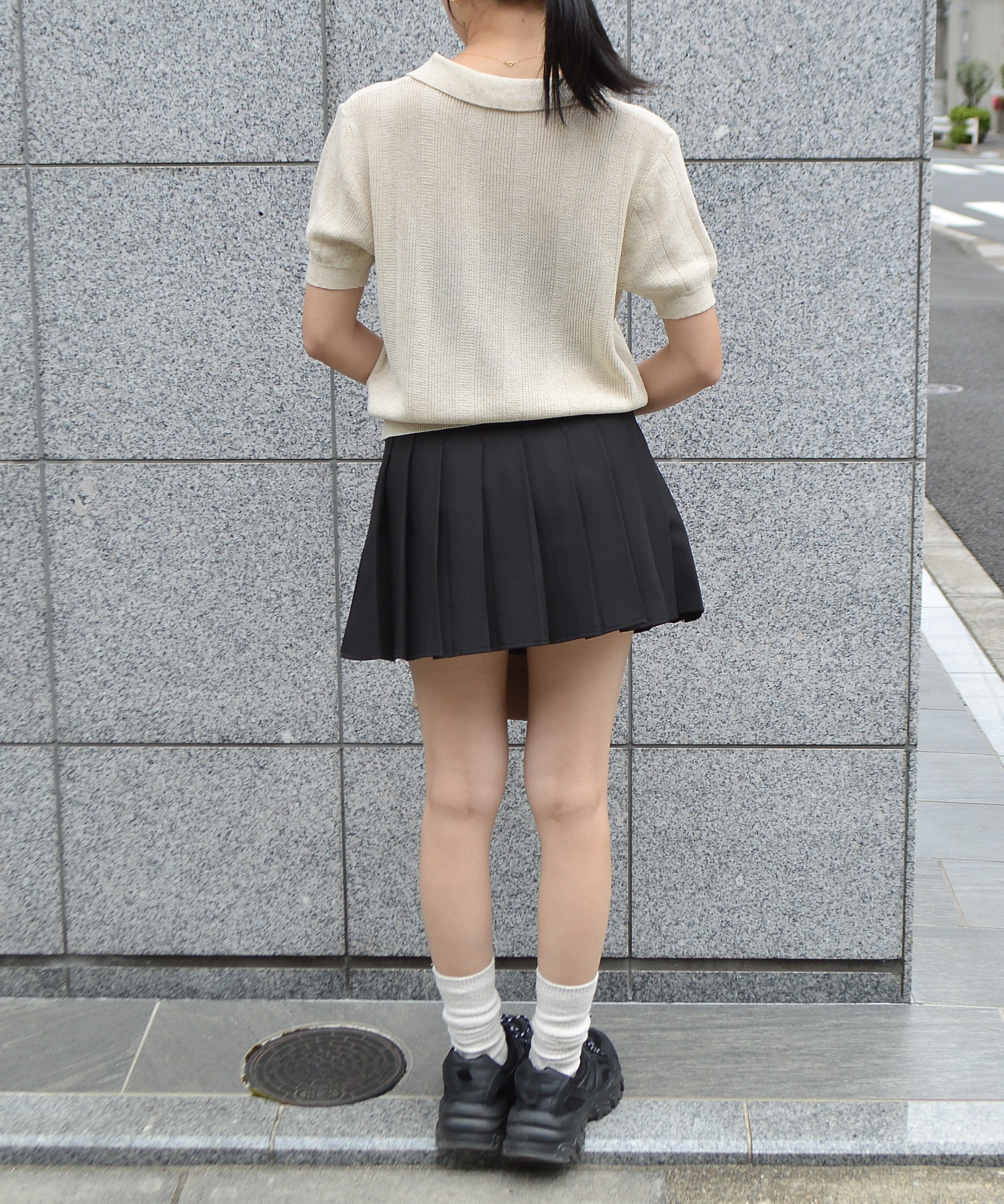 930307 かぎ編みポロニット | &soiree アンドソワレ