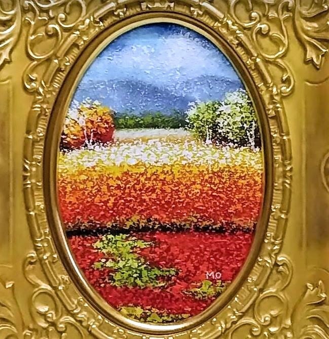 岡野正明「風景8」 油彩画 額縁外寸31.5x38.5x5.5㎝ 絵19.0 岡野正明「風景8」 油彩画 額縁外寸31.5x38.5x5.5㎝ 絵19.0