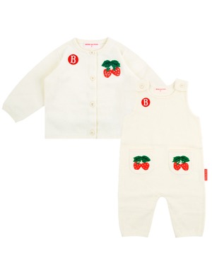 [BEBE DE PINO] Strawberry newborn organic cotton sweater set 正規品 韓国ブランド 韓国ファッション 韓国代行 韓国通販 ベベドピノ bebedepino 日本 店舗 韓国 子供服