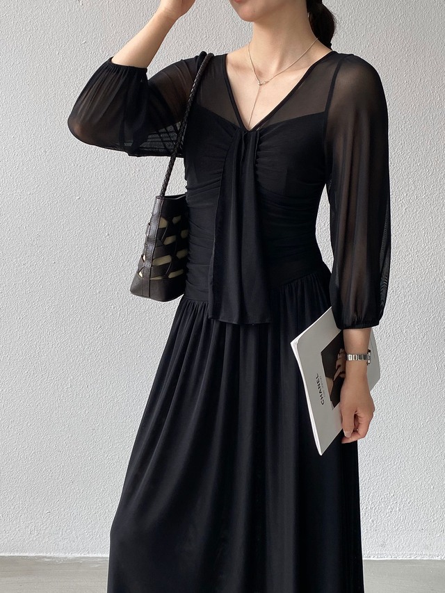 Noble Plissé Dress