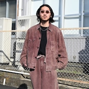 ANACHRONORM / FADED SULFUR DYED LINEN UTILITY JACKET