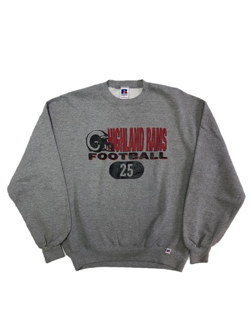 1990s "RUSSELL" College Logo Print Sweat