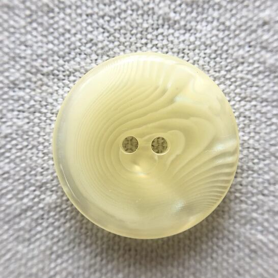 マーブルクリームイエロー 2穴 25㎜