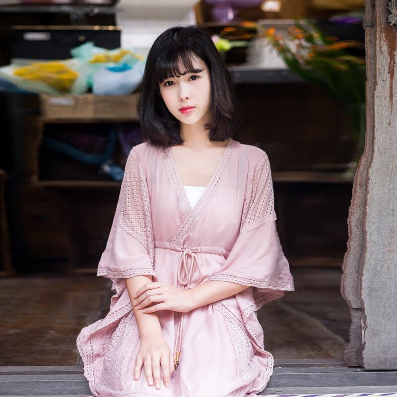 ドレス ロングスカート ホルターレースボヘミアン レッド 刺繍 スプリング 春物 サマー 夏物 延命家ファッション2421979