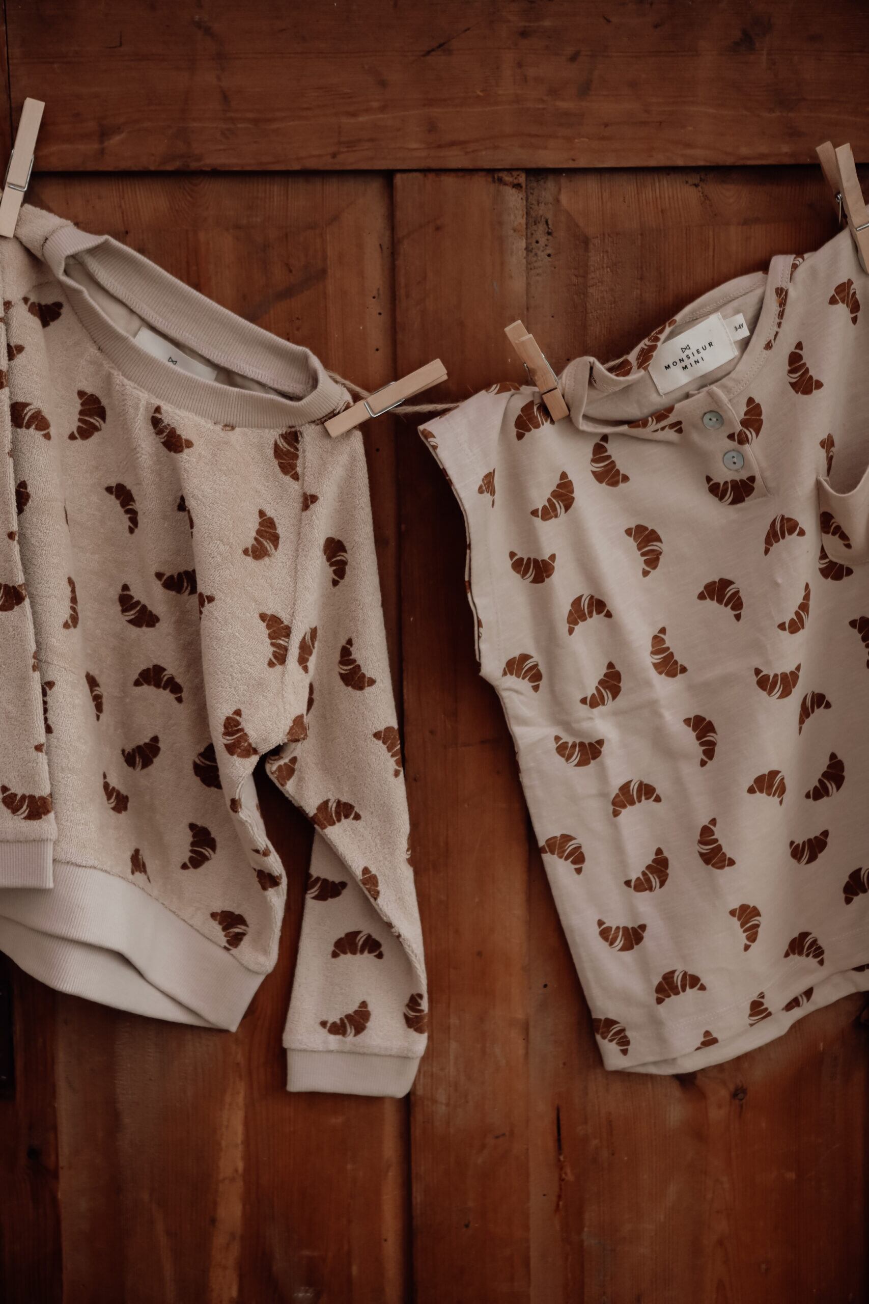 Monsieur Mini ムッシュミニ オーバーオール クロワッサン70-80 Monsieur Mini ムッシュミニ オーバーオール クロワッサン70-80