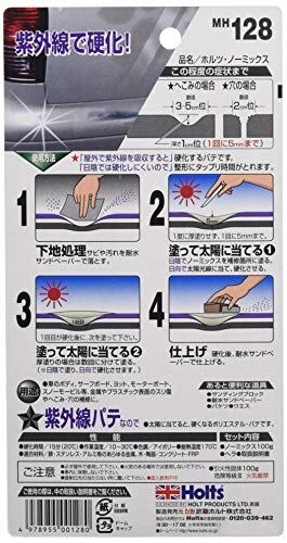 ホルツ 補修用パテ 紫外線硬化タイプ ノーミックス UVパテ 100g MH128
