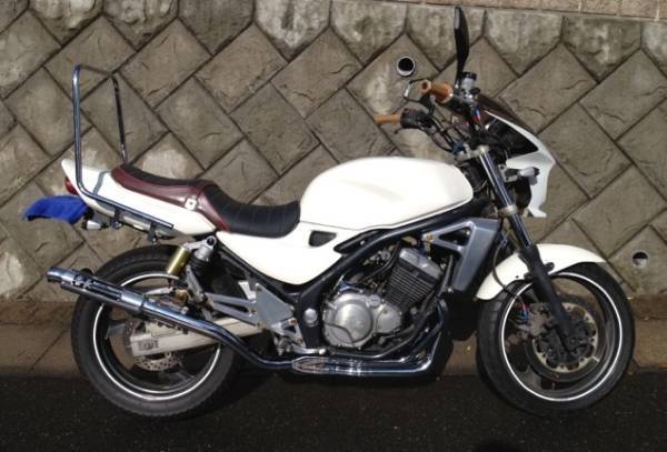 特別価格！新品 バリオス１型２型 兼用 45π メッキ 番長管 マフラー ZR250A | DAJI powered by BASE