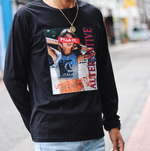 CLOUD NINE / EMBOSS PHOTO L/S TEE