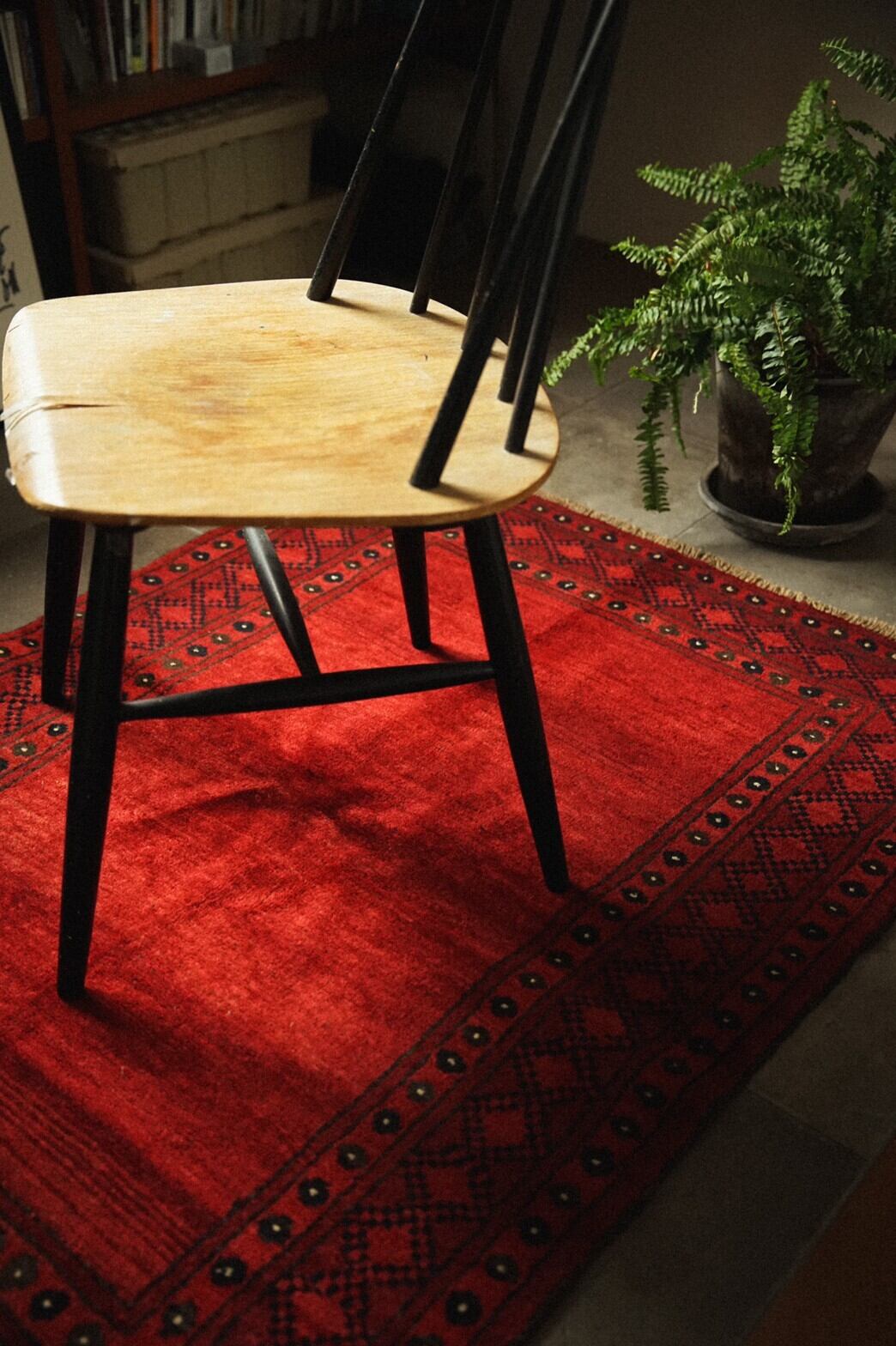 344-Vintage Turkmen rug