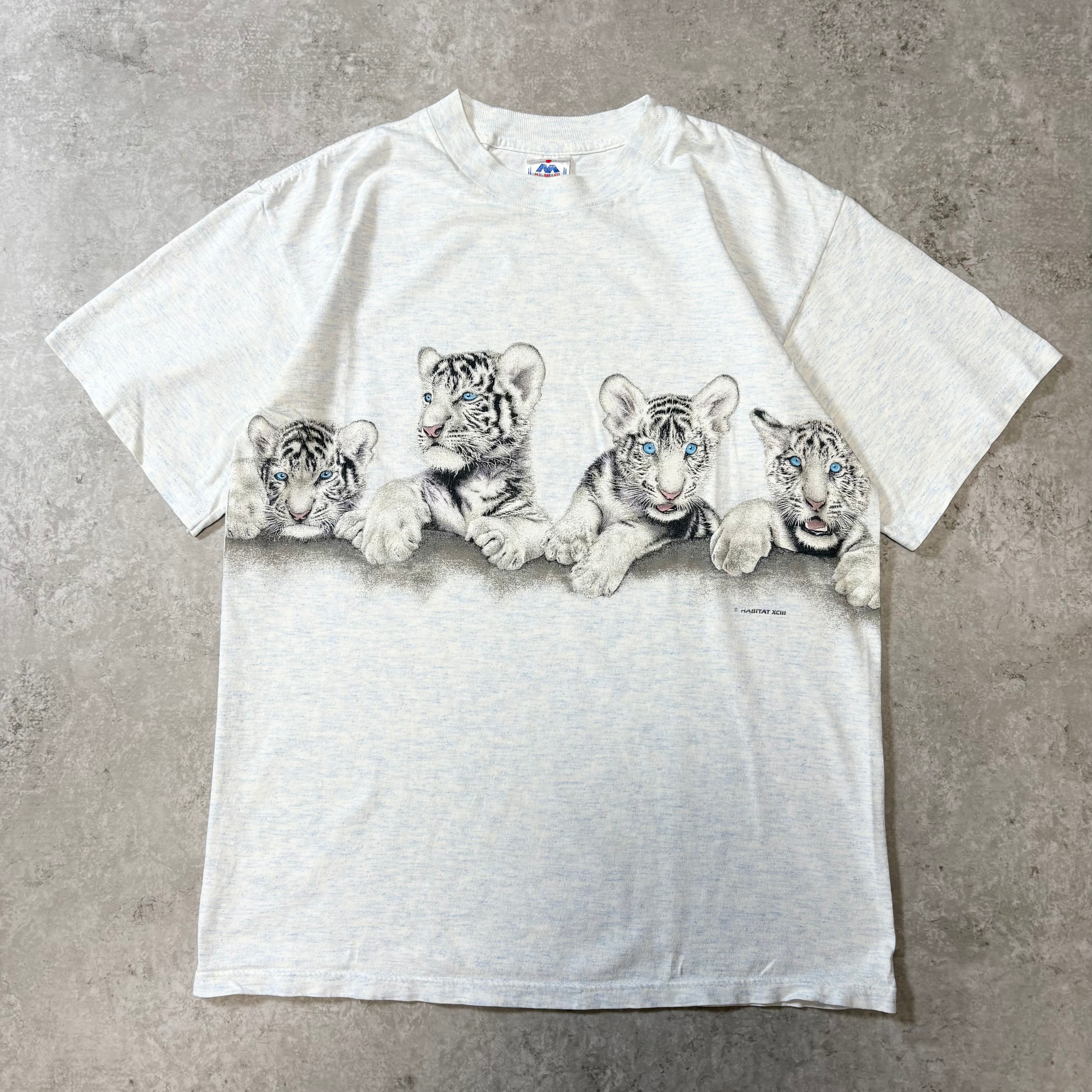 1990s "Animal" S/S T-shirt "Tiger" Made in USA