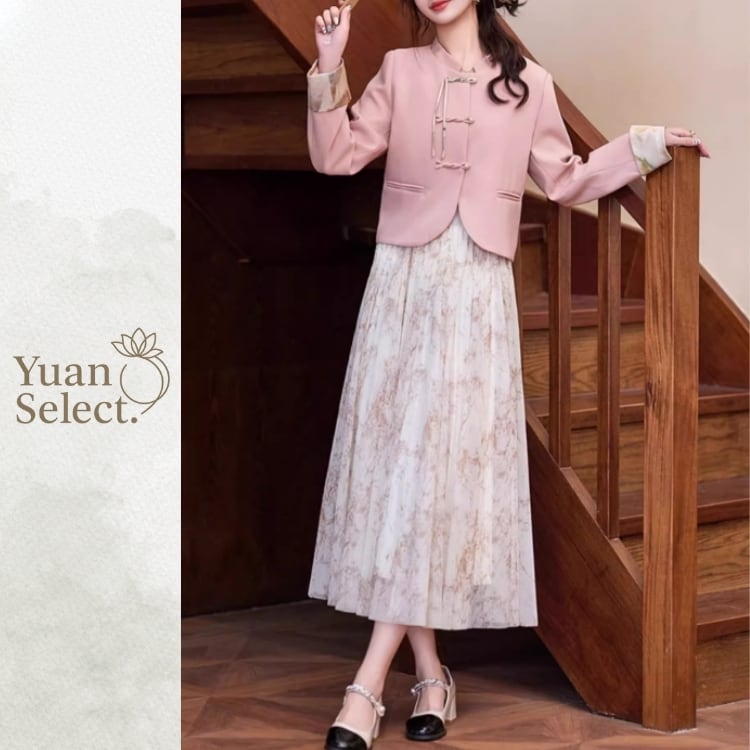 チャイナボタン　エレガントジャケットセットアップ　YS00122