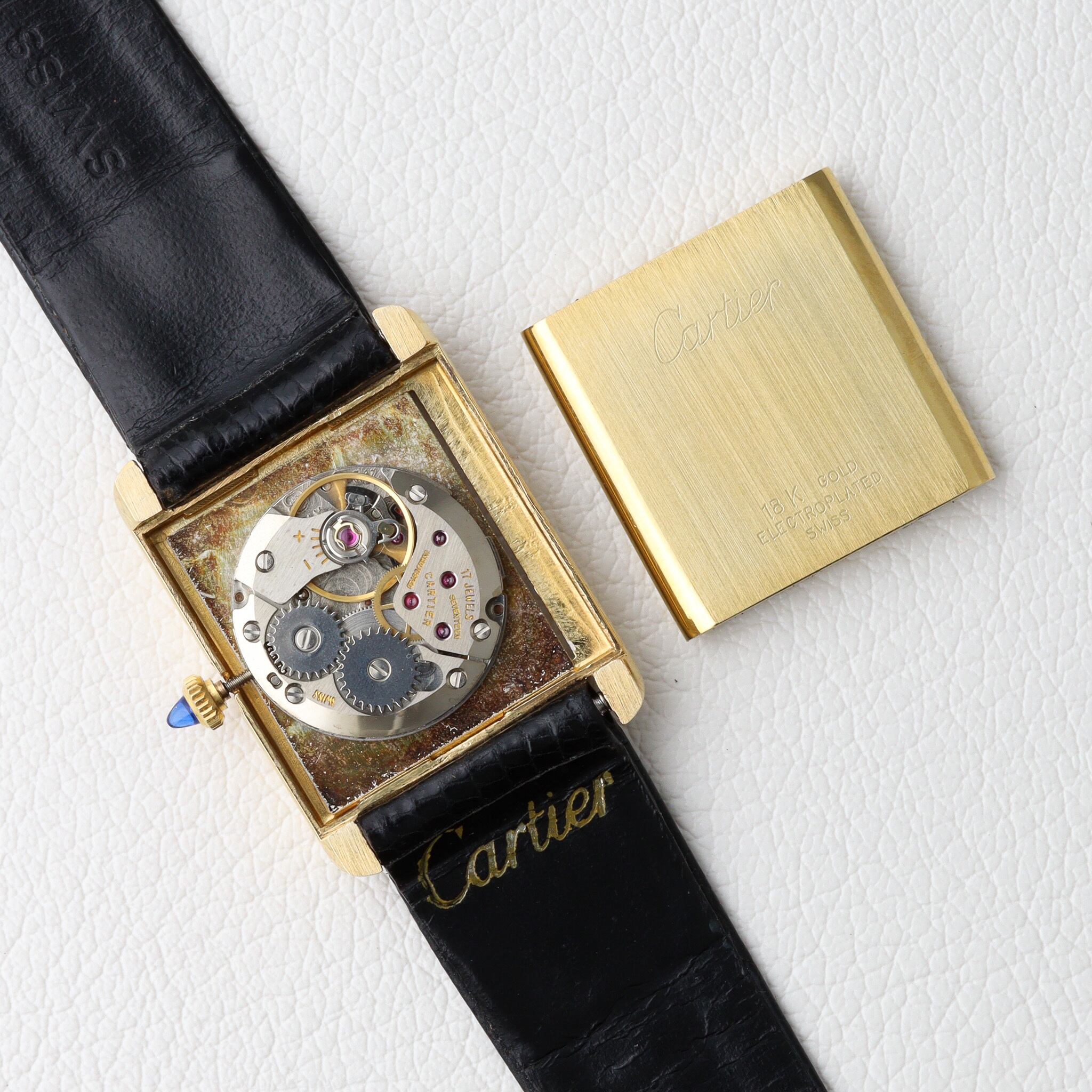 カルティエ おさ プレマストタンク 18K GOLD ELECTROPLATED