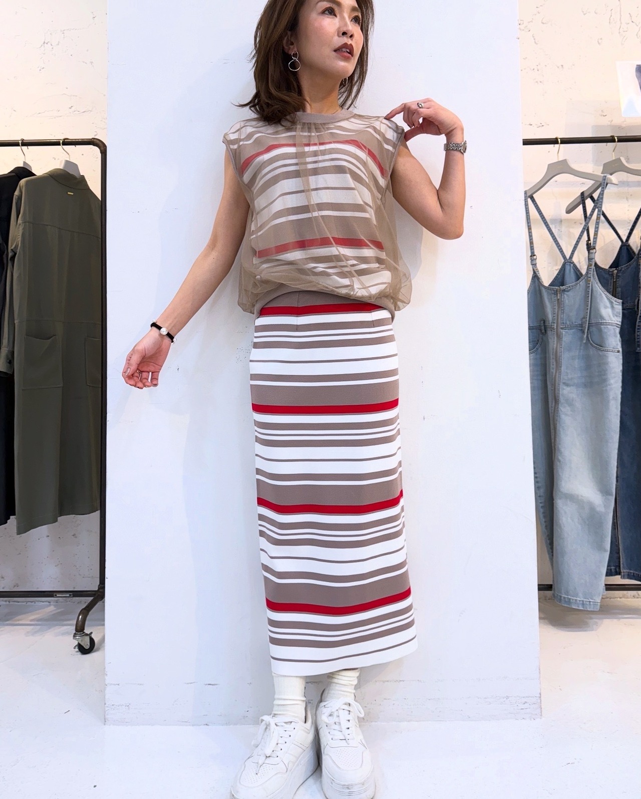 シーシークロス　C.C.CROSS チュールレイヤードTOPS【MULTI SETUP】