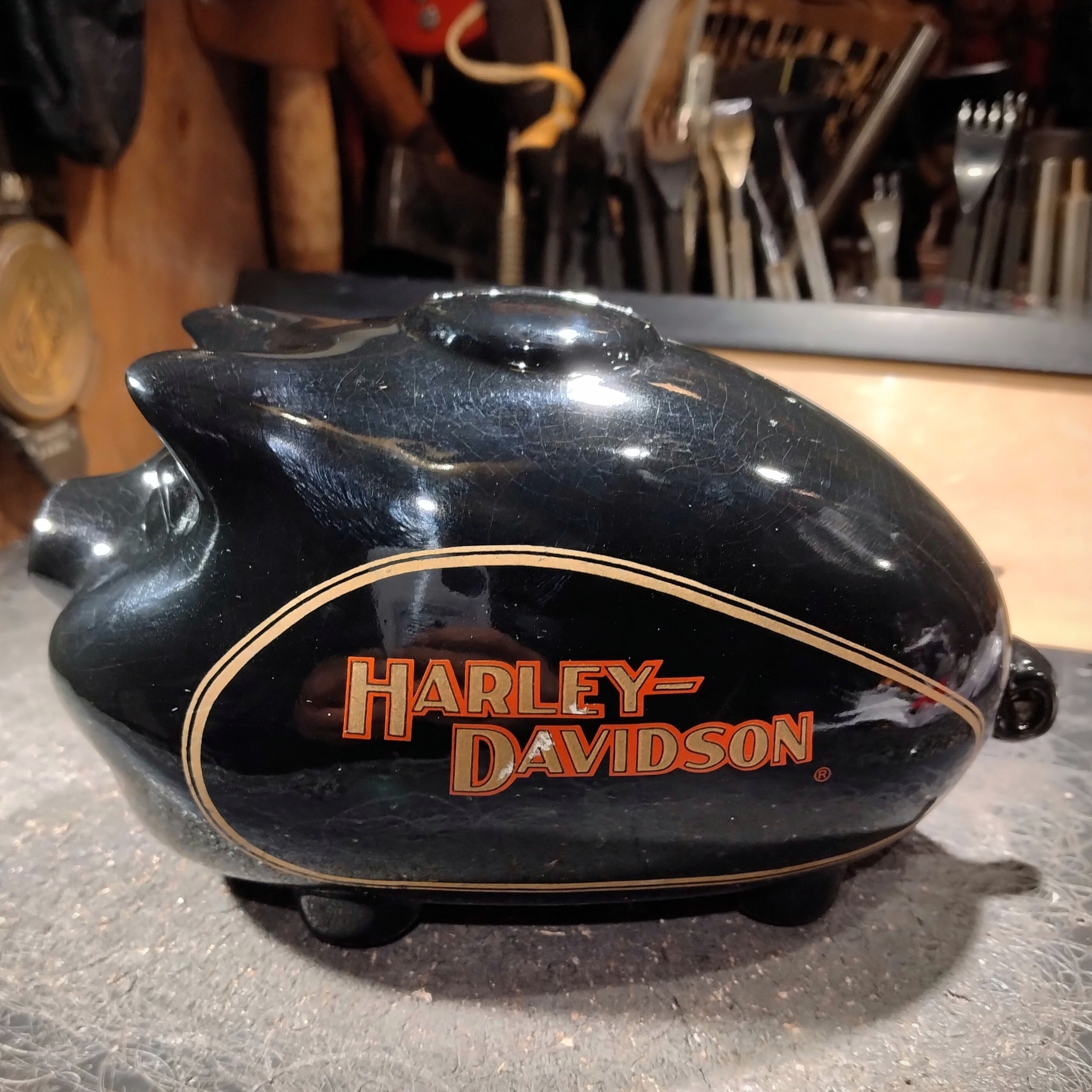 1982 Harley Davidson Hog Bank / 12800yen / H-D ブタ貯金箱