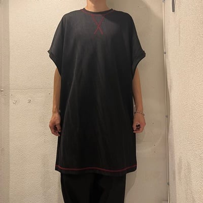 SHAREEF シャリーフ BRUSH LINE JQ ロングTシャツ ブラック 36【表参道 ...