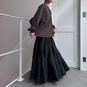 レイヤーオーガンジースウェットPO/チャコール