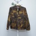 Geometric Pattern Polyester Blouson Brown