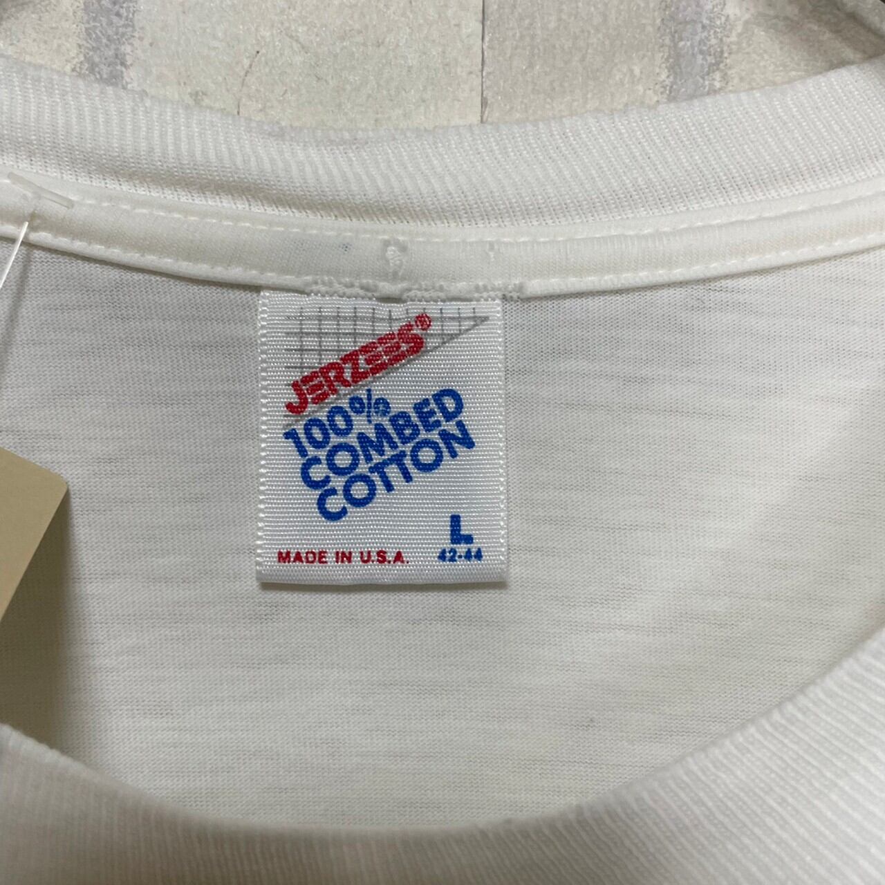 D92【JERZEES】made in U.S.A半袖プリントTシャツ【L】 ☆USA製 90s VINTAGE JERZEES HAWAII プリント Tシャツ メンズL 90年代