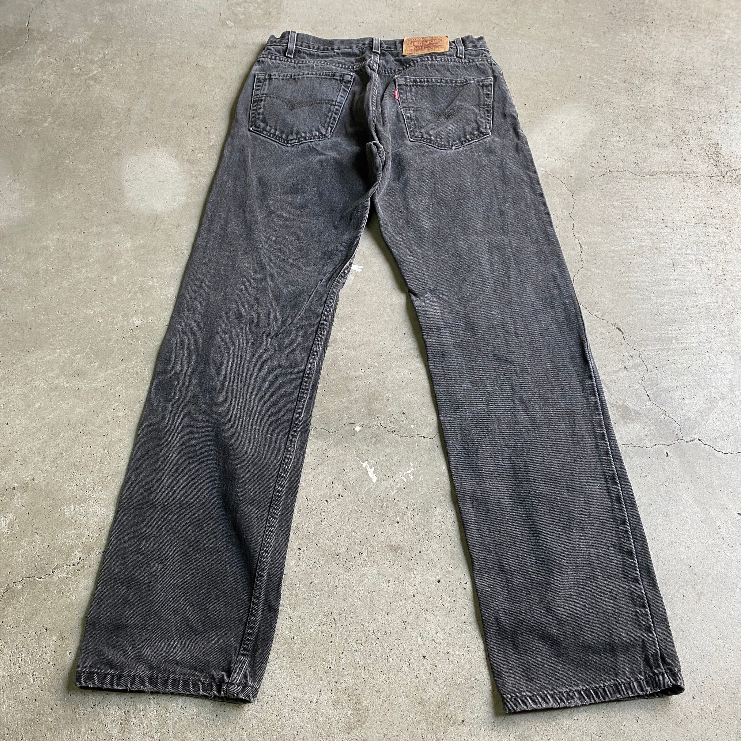 メンズ デッド 00s リーバイス 505 ブラック デニム パンツ W32 L34