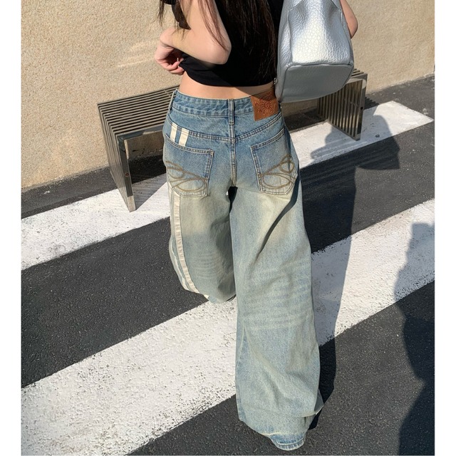 double-line wide denim　ダブルラインワイドデニム　J1795
