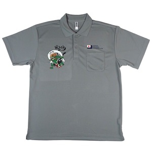 【会員様用】風神ドライポロシャツ「グレー」