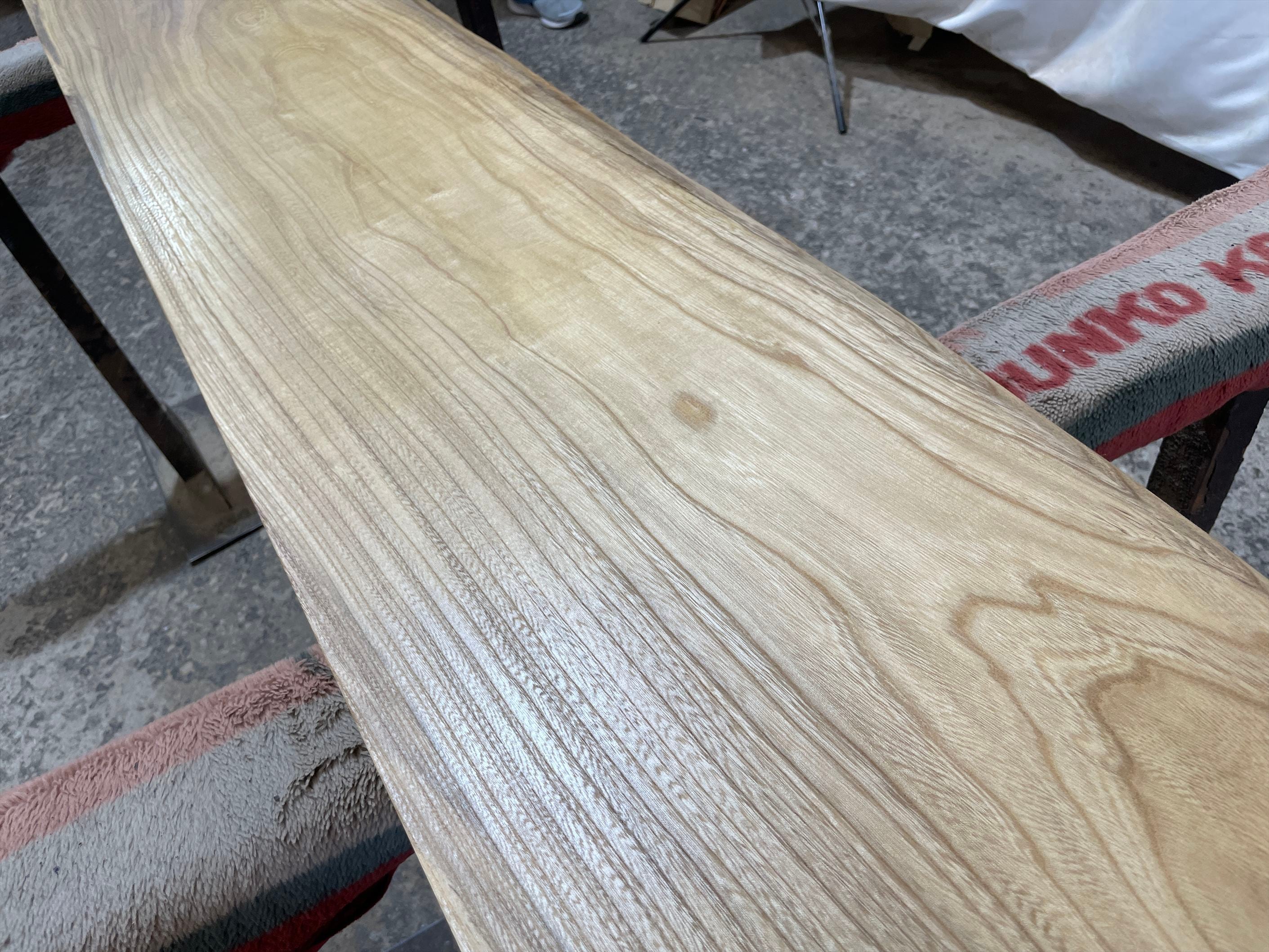セン9136 栓 一枚板無垢 乾燥材 1680x300-320-290x44mm カウンター 棚