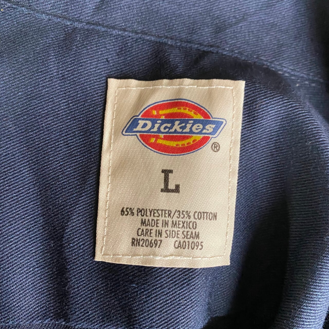 Dickies ディッキーズ ワンポイント 企業ロゴ刺繍 半袖ワークシャツ